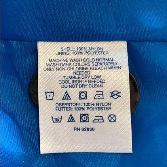 LANDS END CHESAPEAKE BLUE STORM‎ RAKER RAIN JACKET W HOOD SIZE MEDIUM - Picture 8 of 9